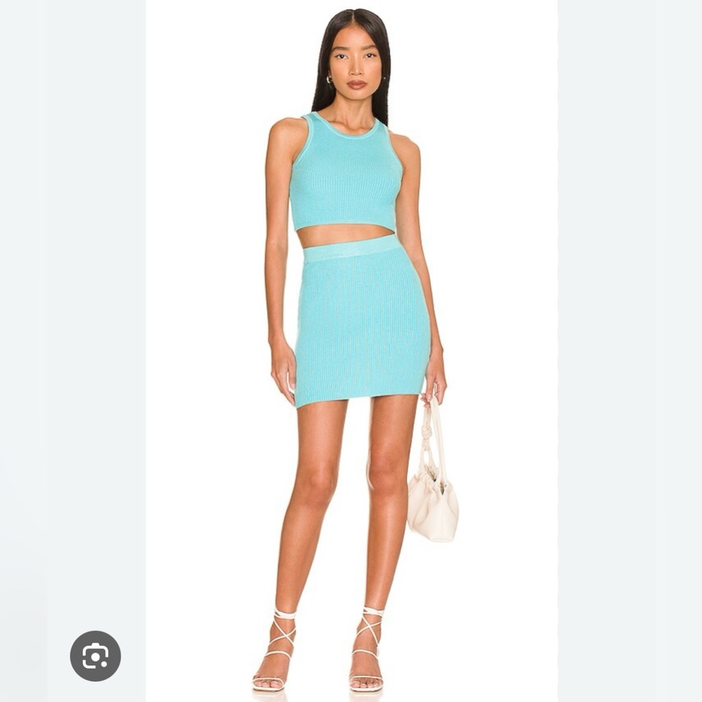 All The Ways Emily Ribbed Skirt Set